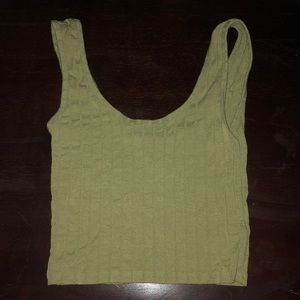 pale lime green forever21 tank top